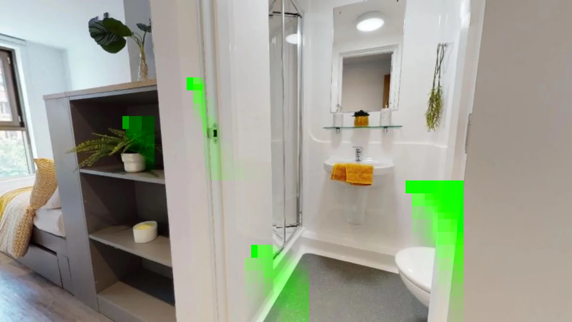 Quarto amigo do estudante em  com comodidades modernas