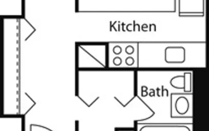 Estudio en residencia en 72, Staniford St., Unit 1101, West End, Boston, MA, 02114, imagen 2 de 2