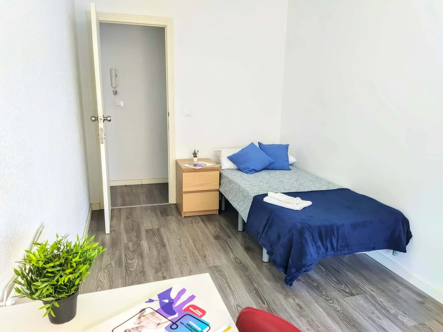 'da ders çalışmak için mükemmel olan fonksiyonel öğrenci odası