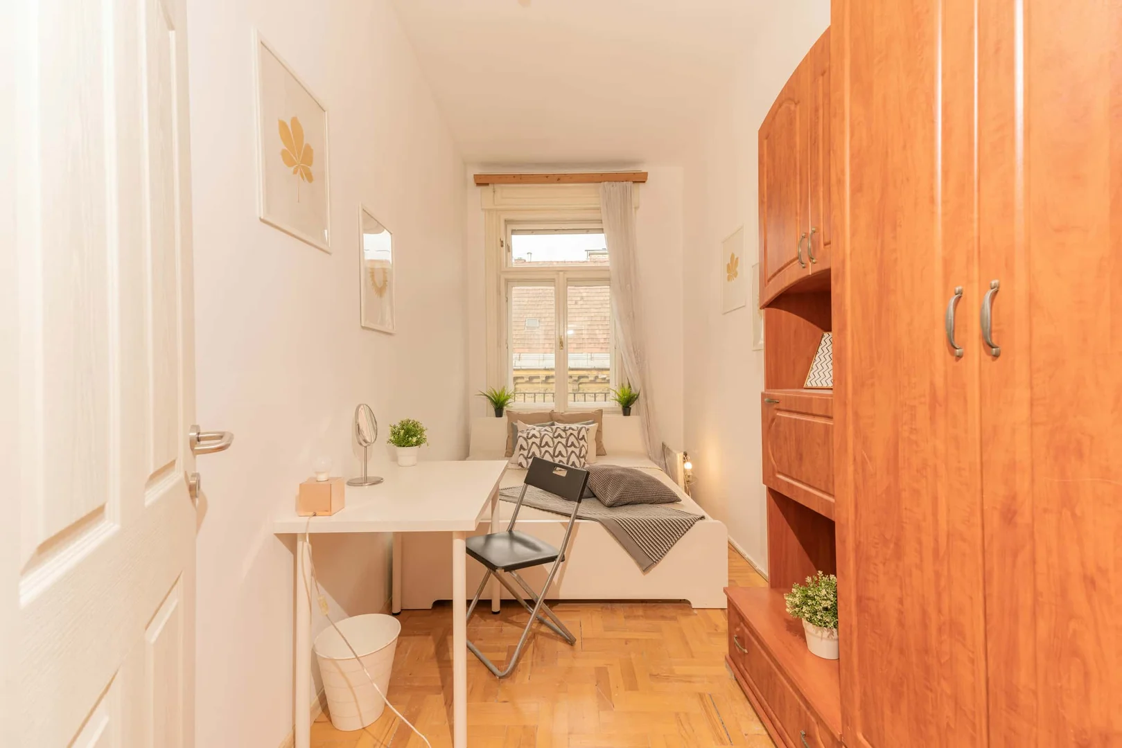 Student room in  with study area and shared facilities