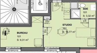 Chambre privée en résidence à Mulhouse, 68100, image 11 de 26