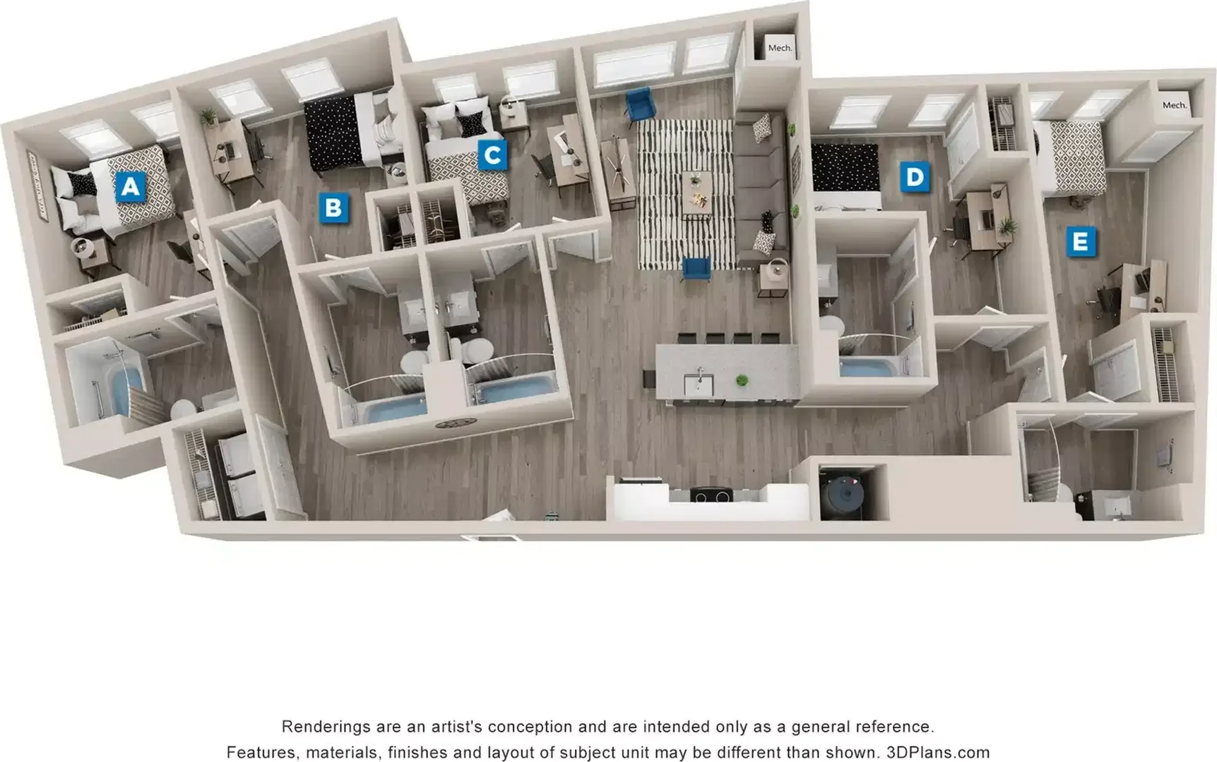 Chambre confortable pour étudiants disponible dans 