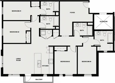 Habitación privada en East 19th Street, imagen 1 de 6