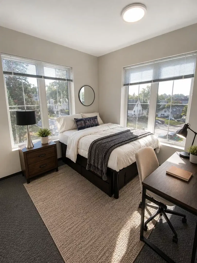 Comfortable and spacious student room in 