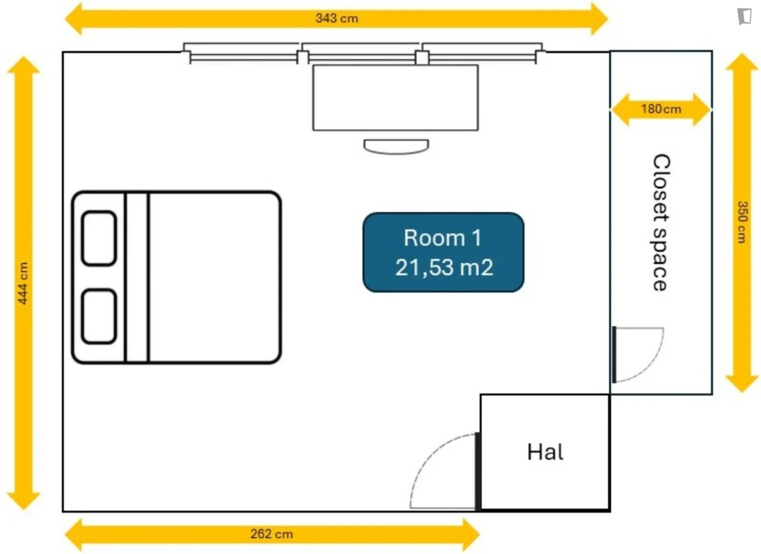 Budget-friendly student room close to campus in 