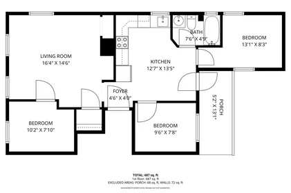 Logement entier à 674, Saratoga St., Unit 2B, East Boston, Boston, MA, 02128, image 1 de 10