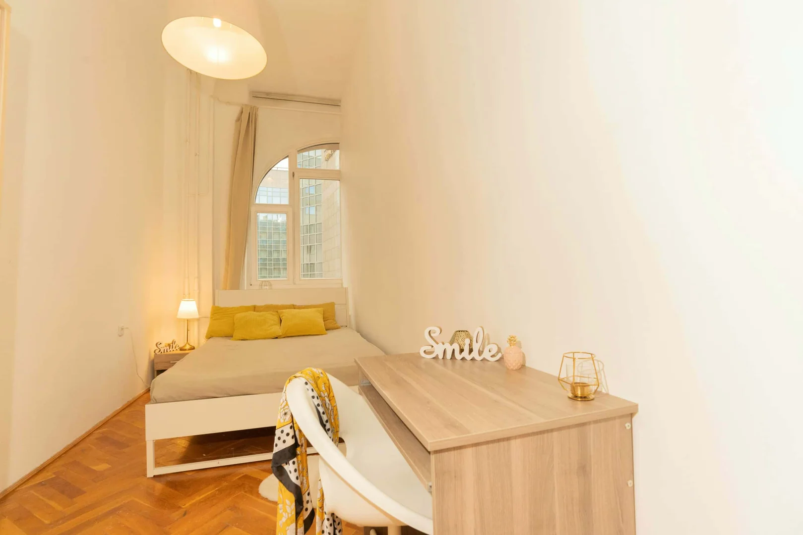 Student room in  with study area and shared facilities