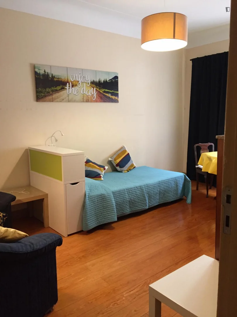 Student room in  with study area and shared facilities