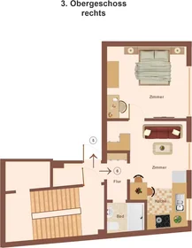 Entire apartment at Neumarktstraße, Elberfeld, image 6 of 9