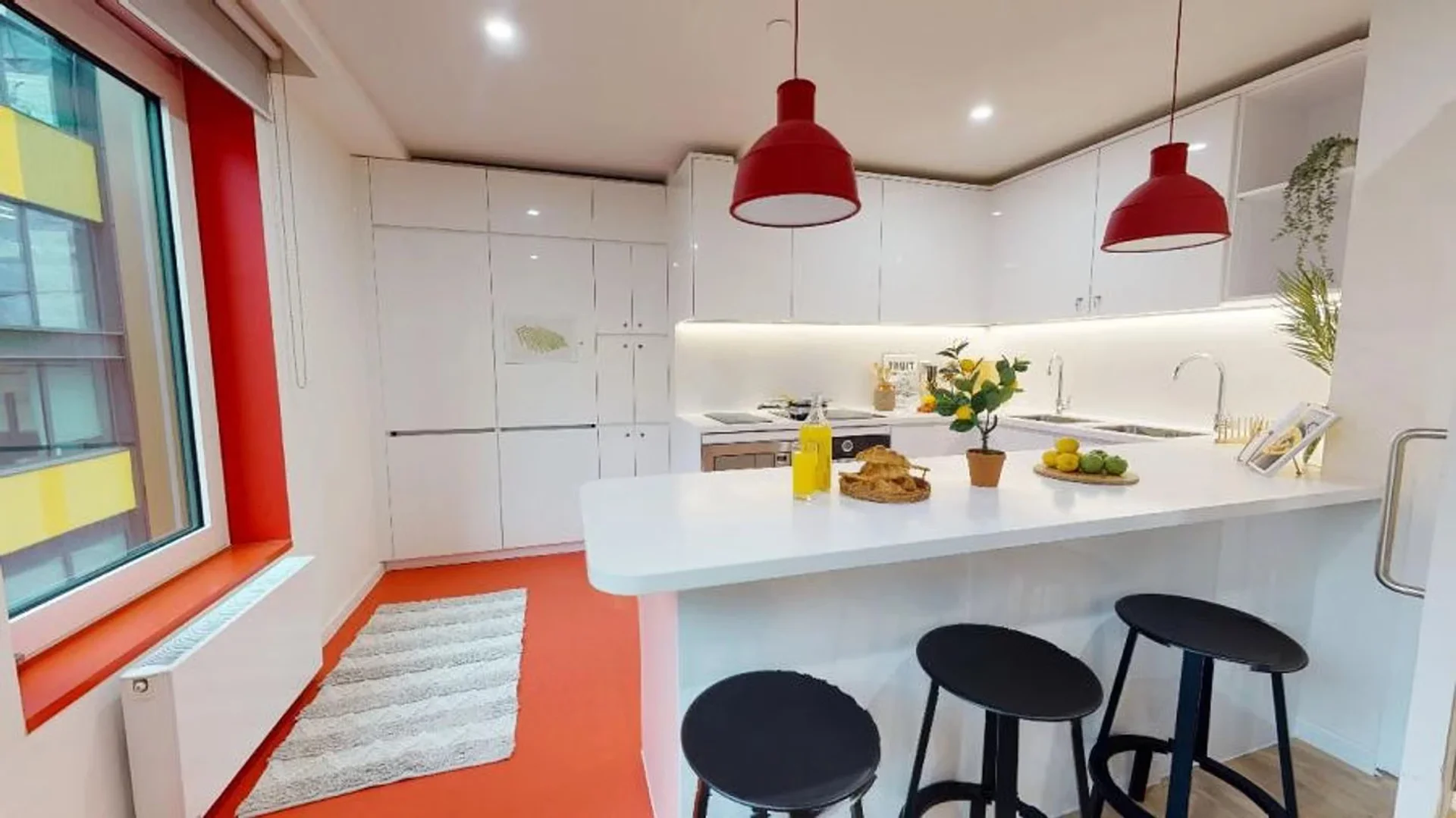 Chambre à louer dans un appartement d'étudiant à , entièrement meublée