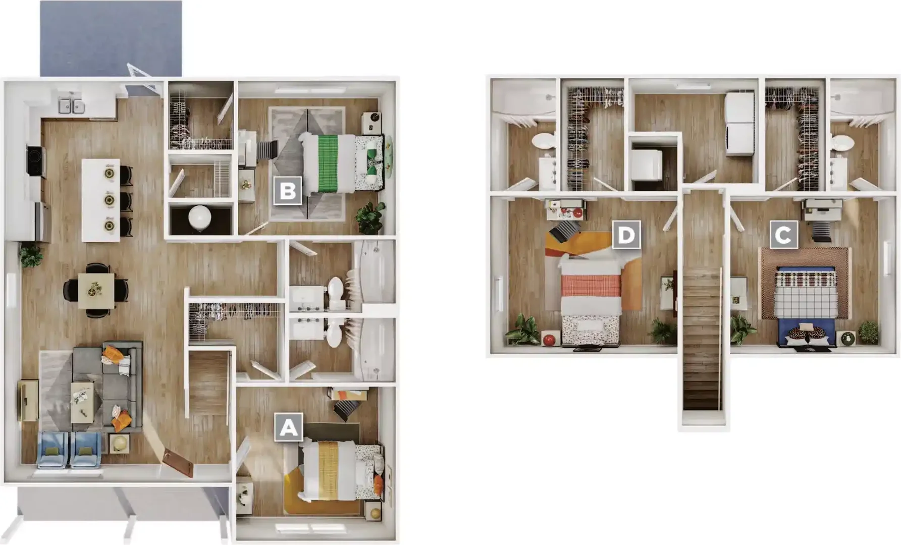 Quarto de estudante funcional perfeito para estudar em 
