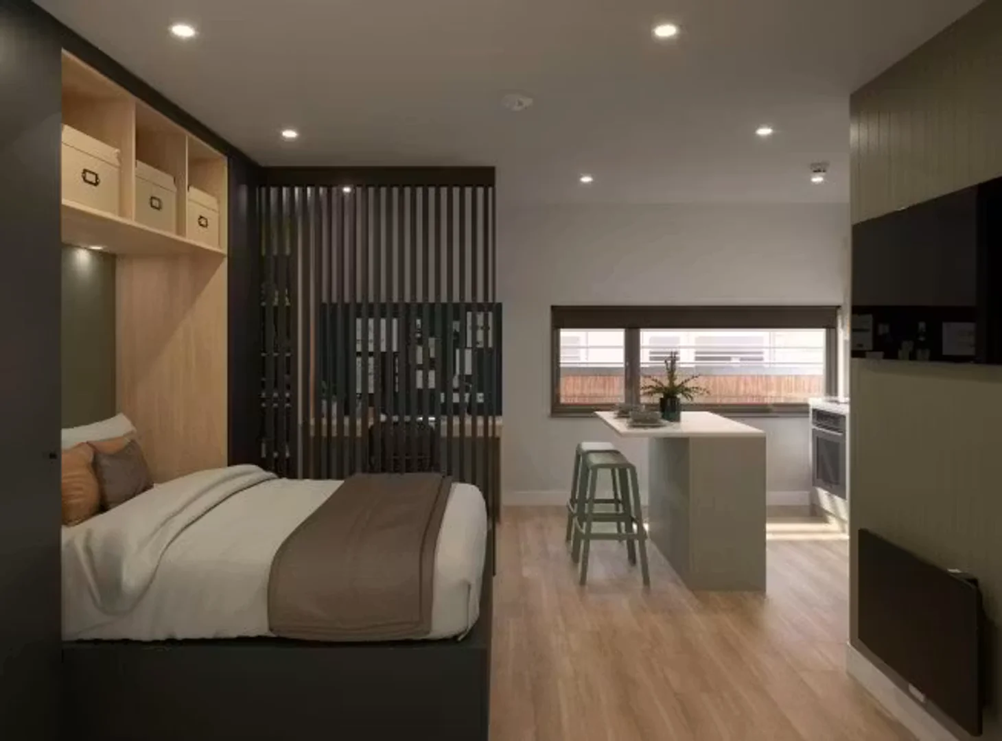 Chambre confortable pour étudiants disponible dans 