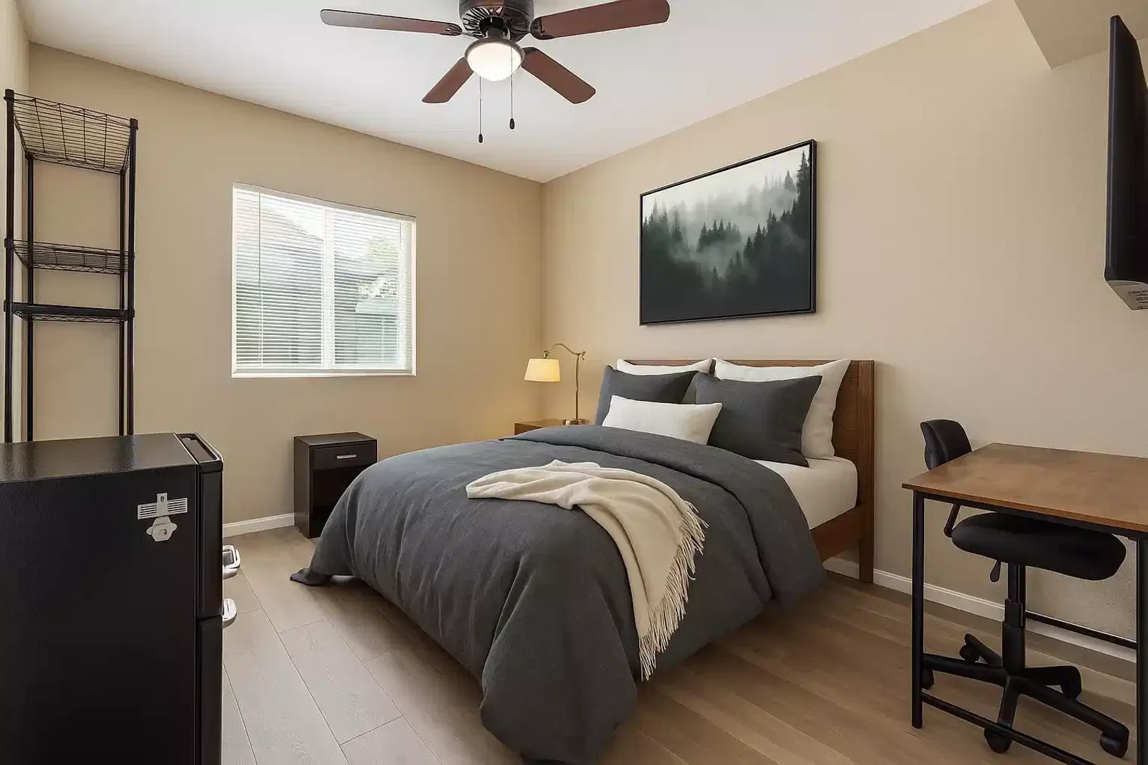 Quarto de estudante funcional perfeito para estudar em 