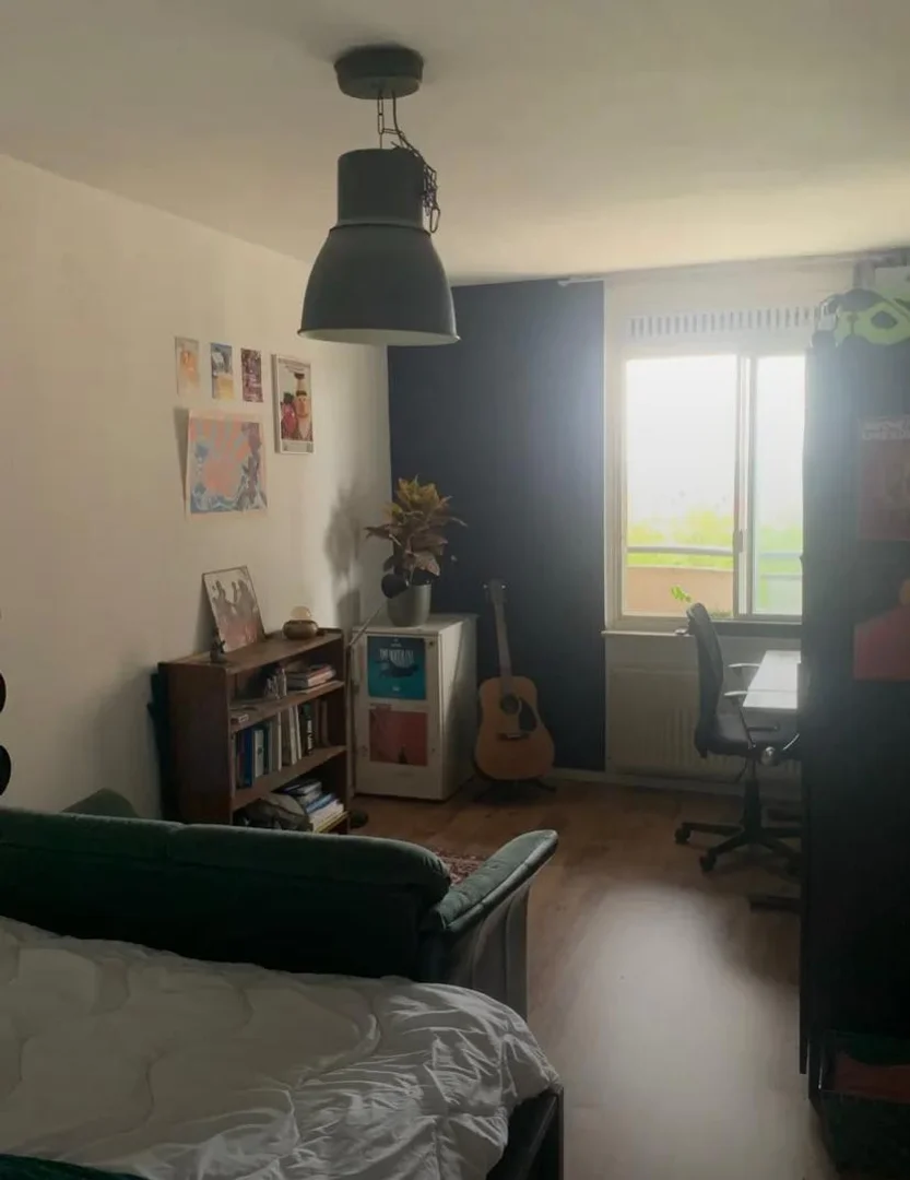 Stanza per studenti luminosa e ariosa con facile accesso all'università a 