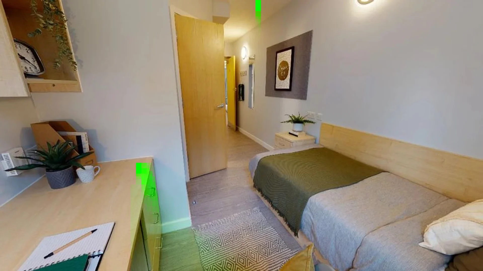 Quarto de estudante económico com localização conveniente em 