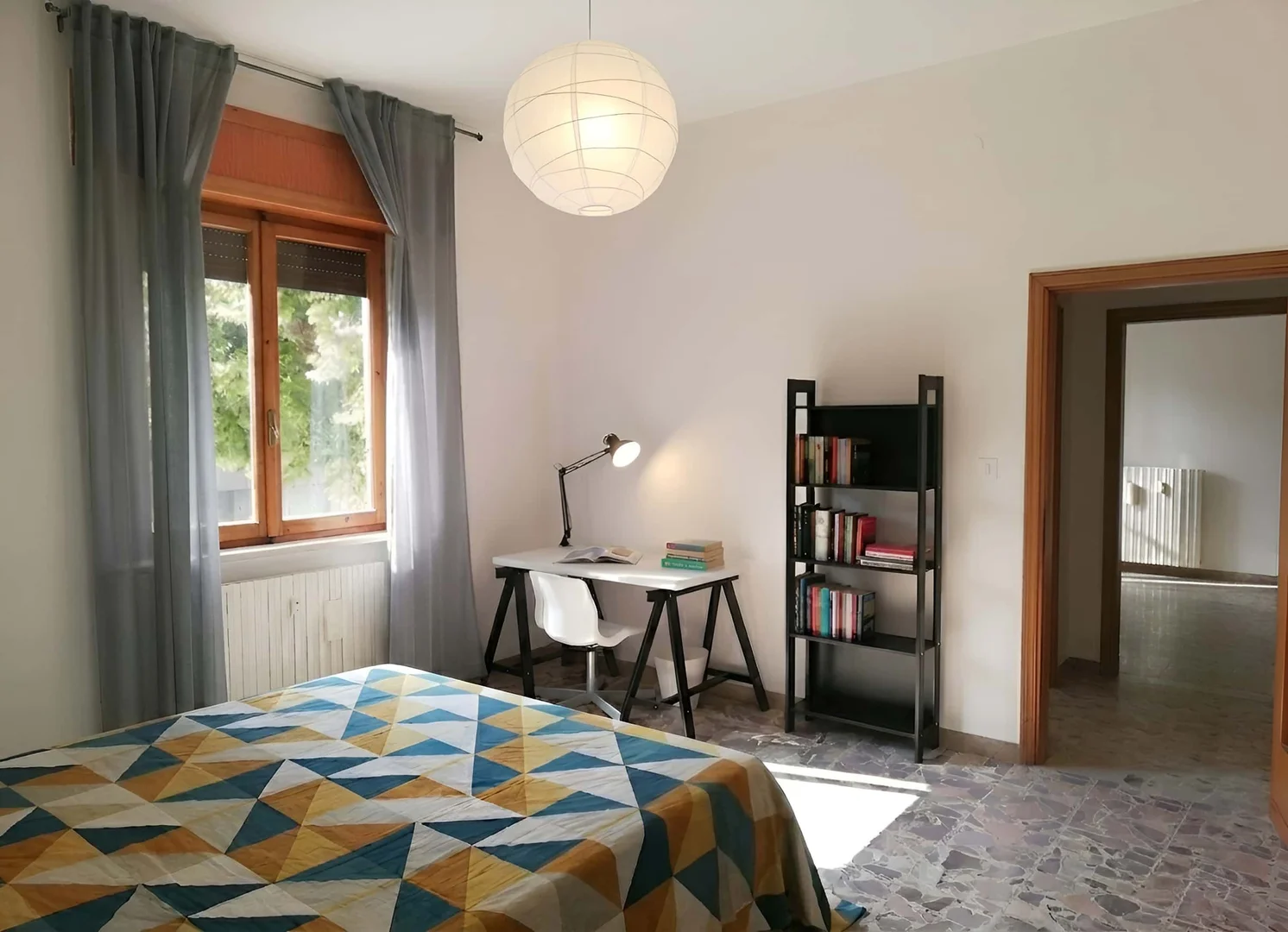 Affordable room for students with ample lighting in