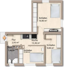 Prywatny pokój Derchinger Str., 86165 Augsburg-Lechhausen, Germania, obraz 8 11