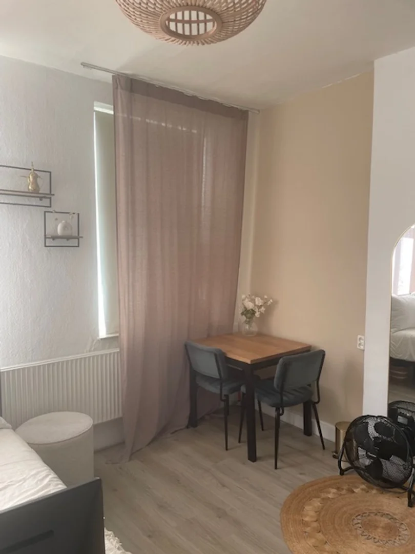 'de öğrenci dairesinde, tamamen mobilyalı kiralık oda