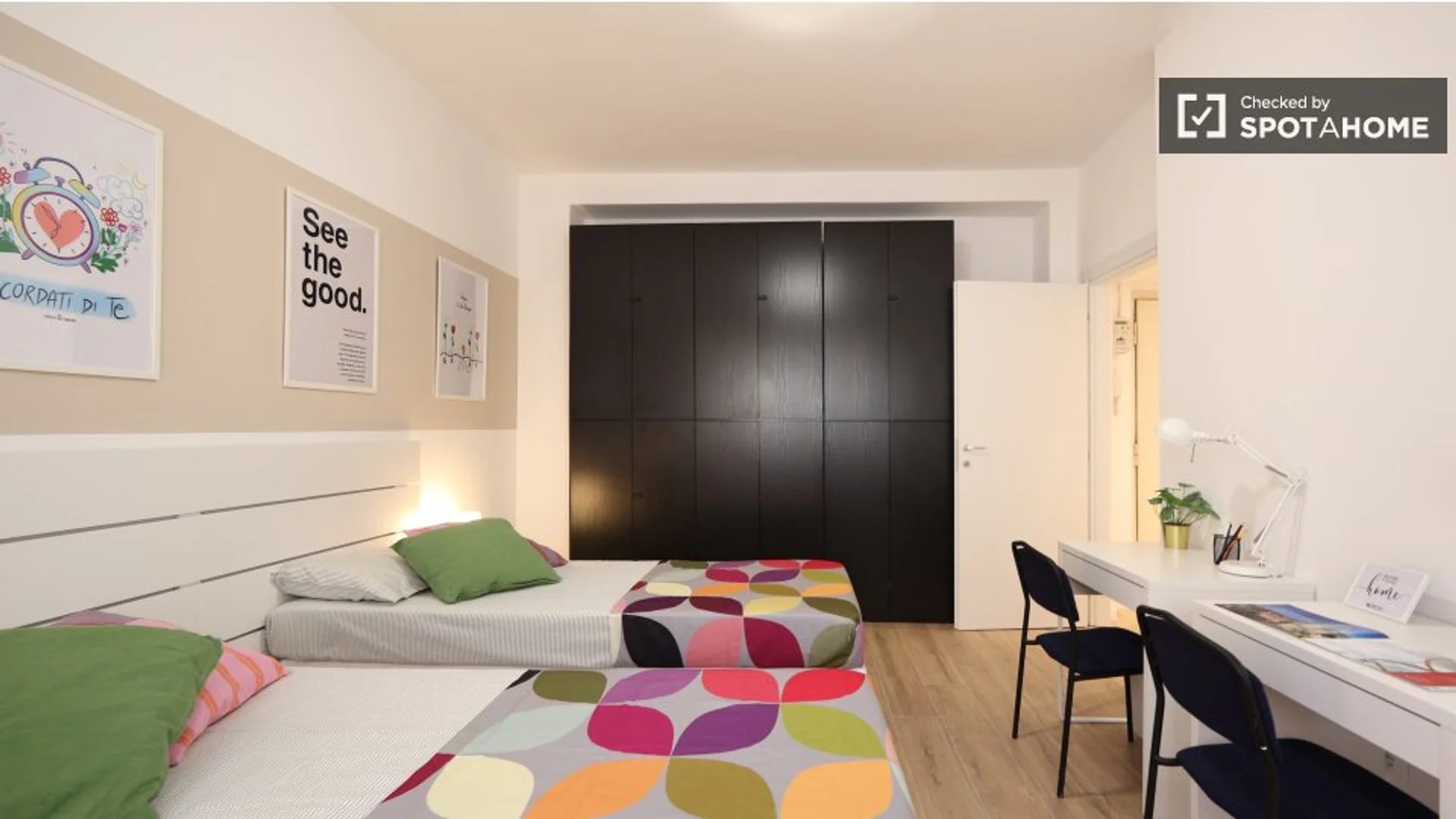 Quarto acolhedor para estudantes disponível em 
