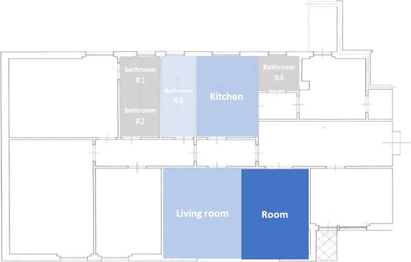 Chambre d'étudiant confortable et spacieuse dans 