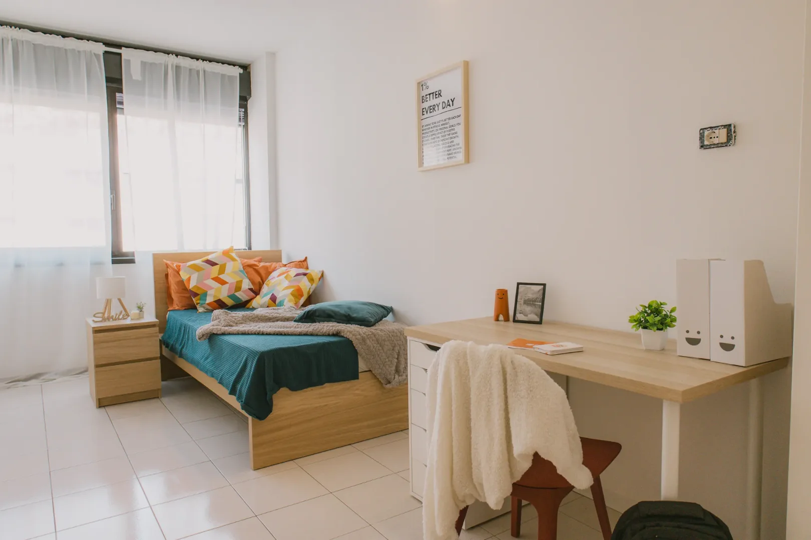 Chambre à louer dans un appartement d'étudiant à , entièrement meublée