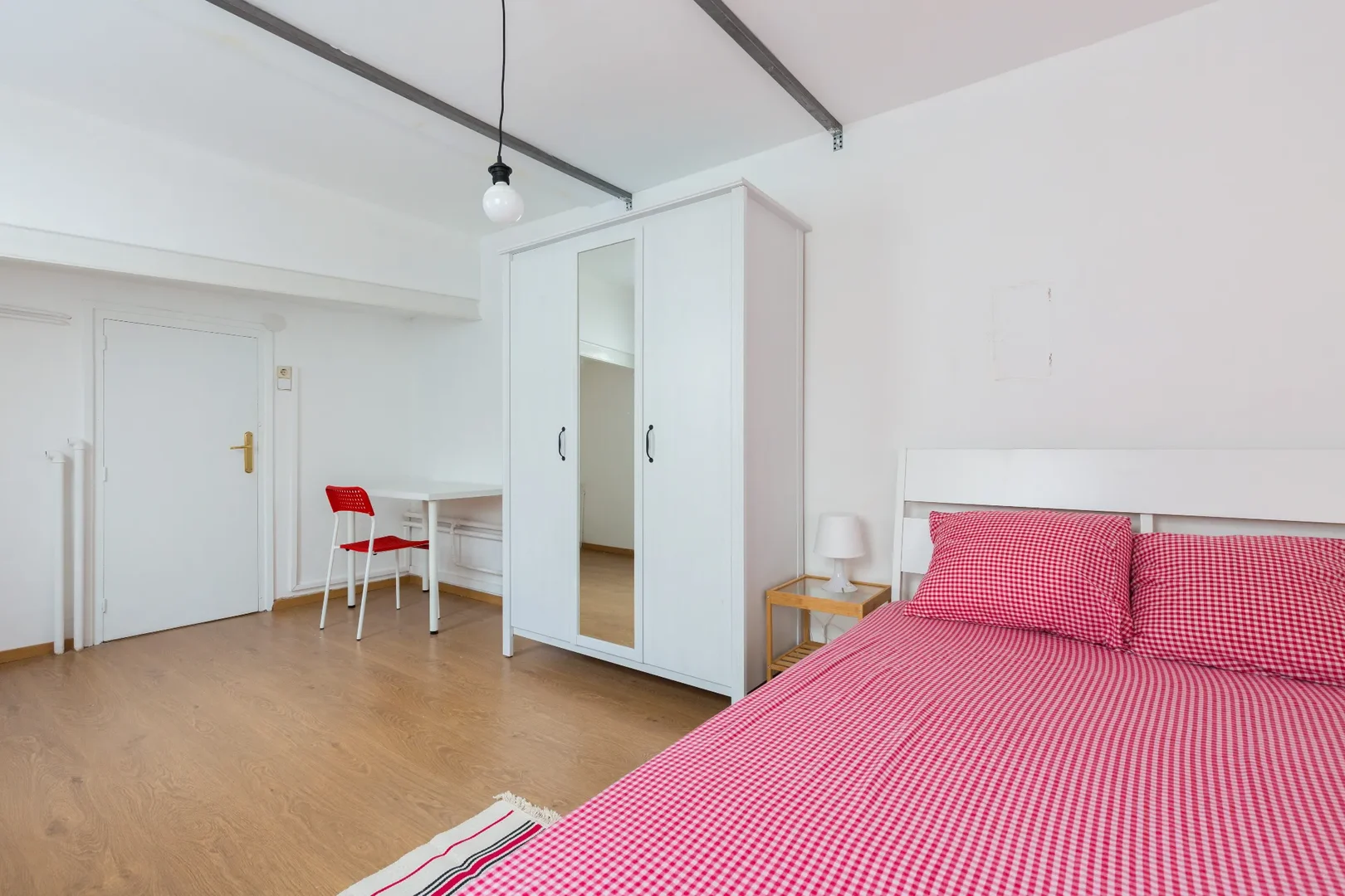 Student room in  with study area and shared facilities