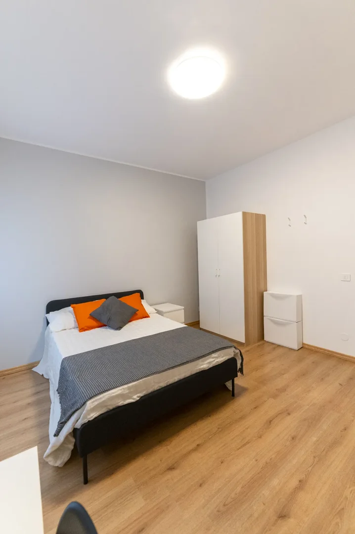 Stanza economica per studenti con ampia illuminazione in 
