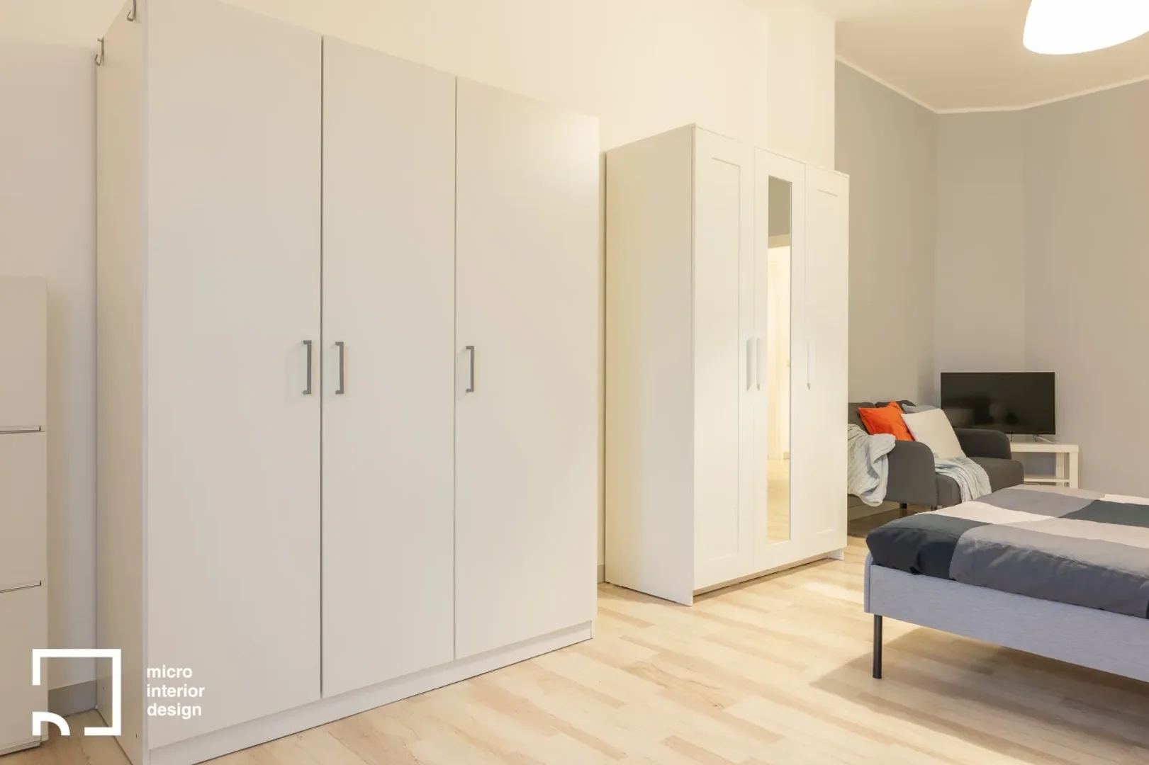 Chambre abordable pour les étudiants avec un bon éclairage dans 