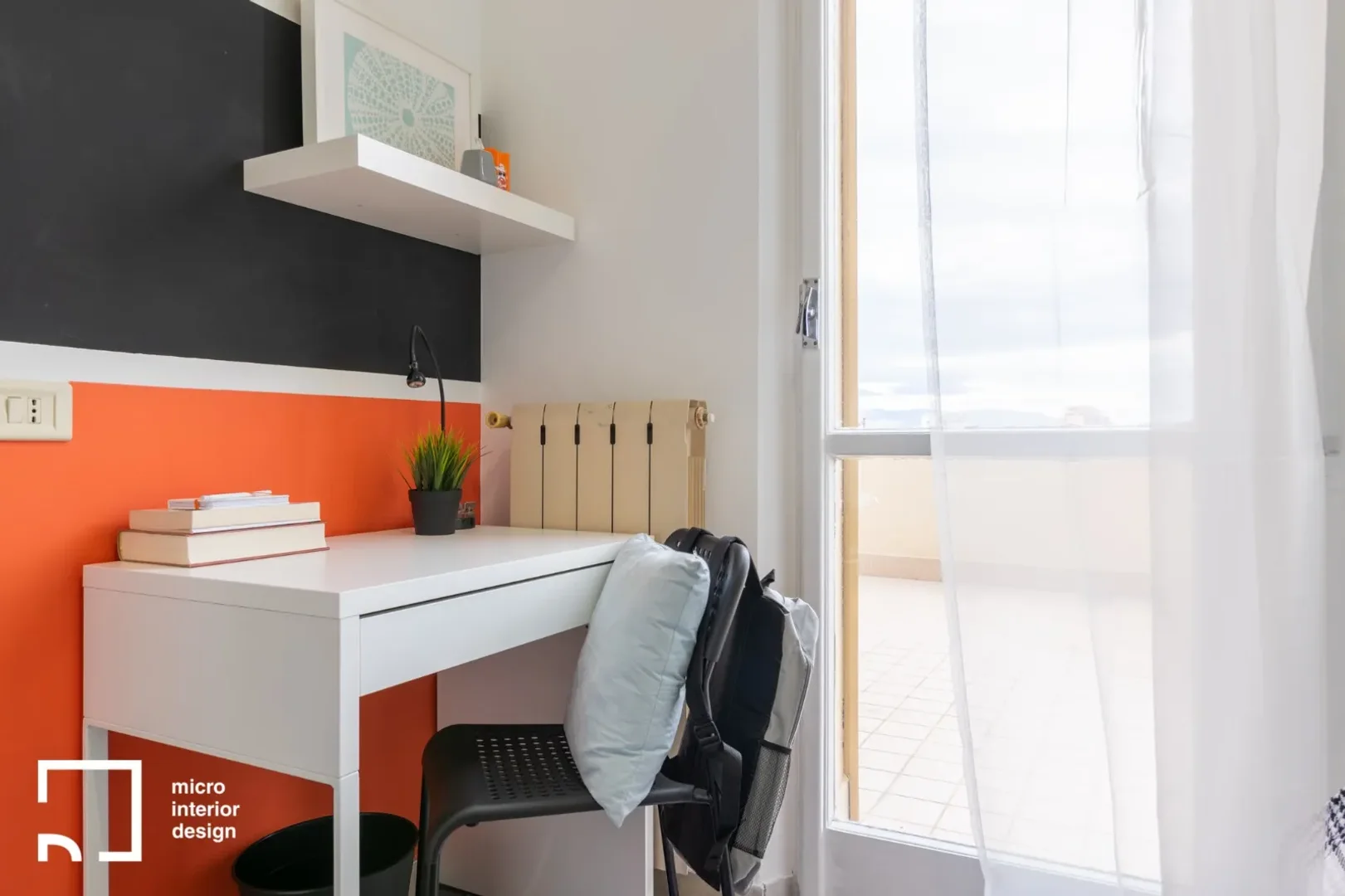 Bright and airy student room with easy university access in