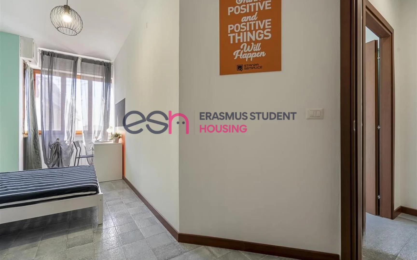 Quarto amigo do estudante em  com comodidades modernas