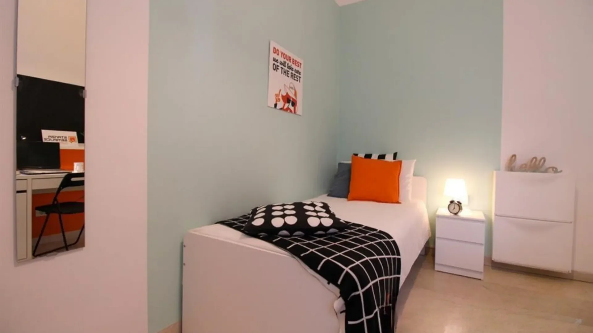 Przyjazny dla studentów pokój w z nowoczesnymi udogodnieniami