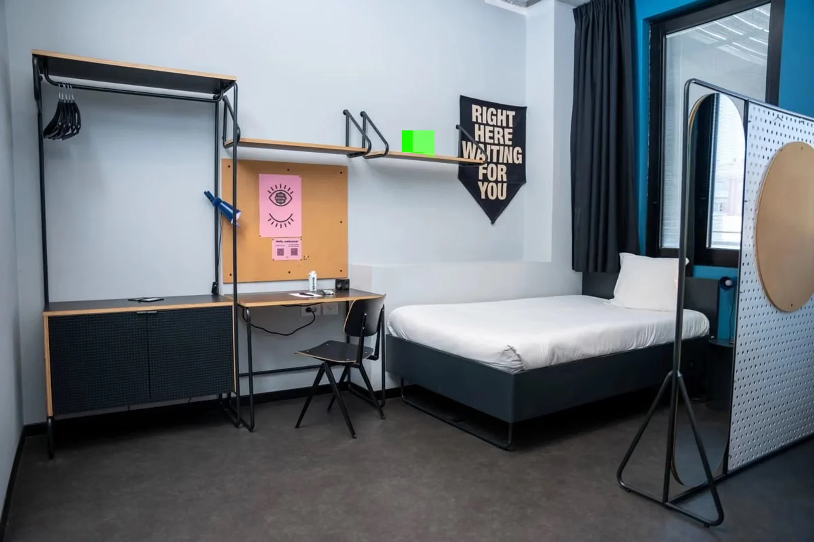 Affordable room for students with ample lighting in 