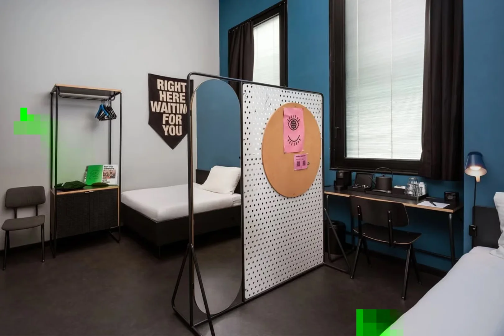 Affordable room for students with ample lighting in 