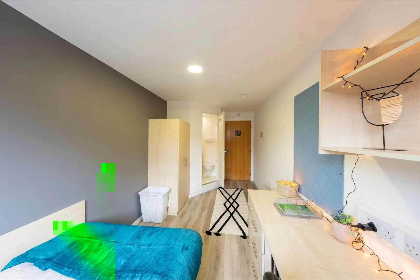 Quarto de estudante económico perto do campus em