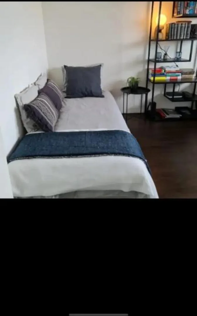 Quarto de estudante confortável e espaçoso em 