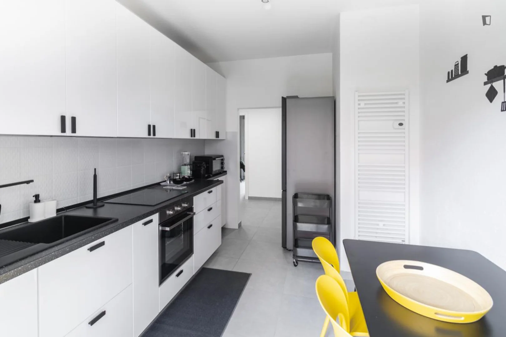 Student room in  with study area and shared facilities