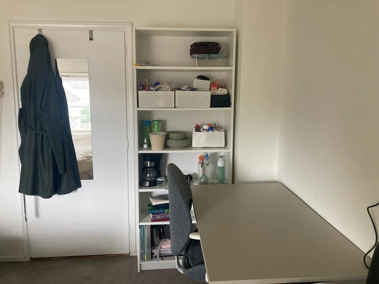 Habitación asequible para estudiantes con buena iluminación en 