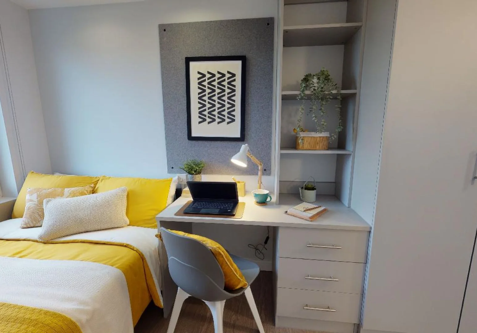 Student-friendly room in with modern amenities