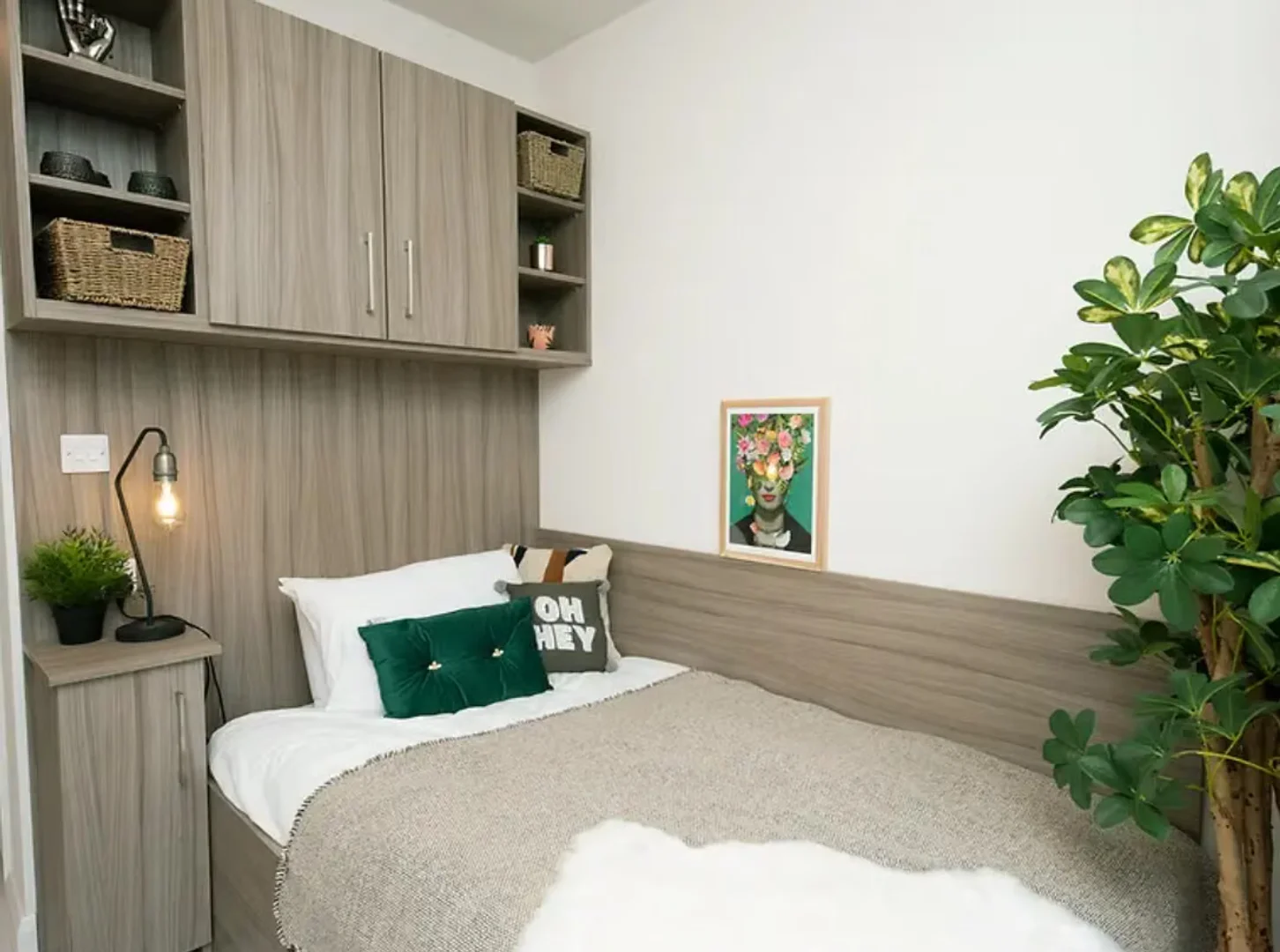Quarto amigo do estudante em  com comodidades modernas