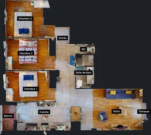 Private room at 90 Rue Greuze, 69100 Villeurbanne, France, image 9 of 13