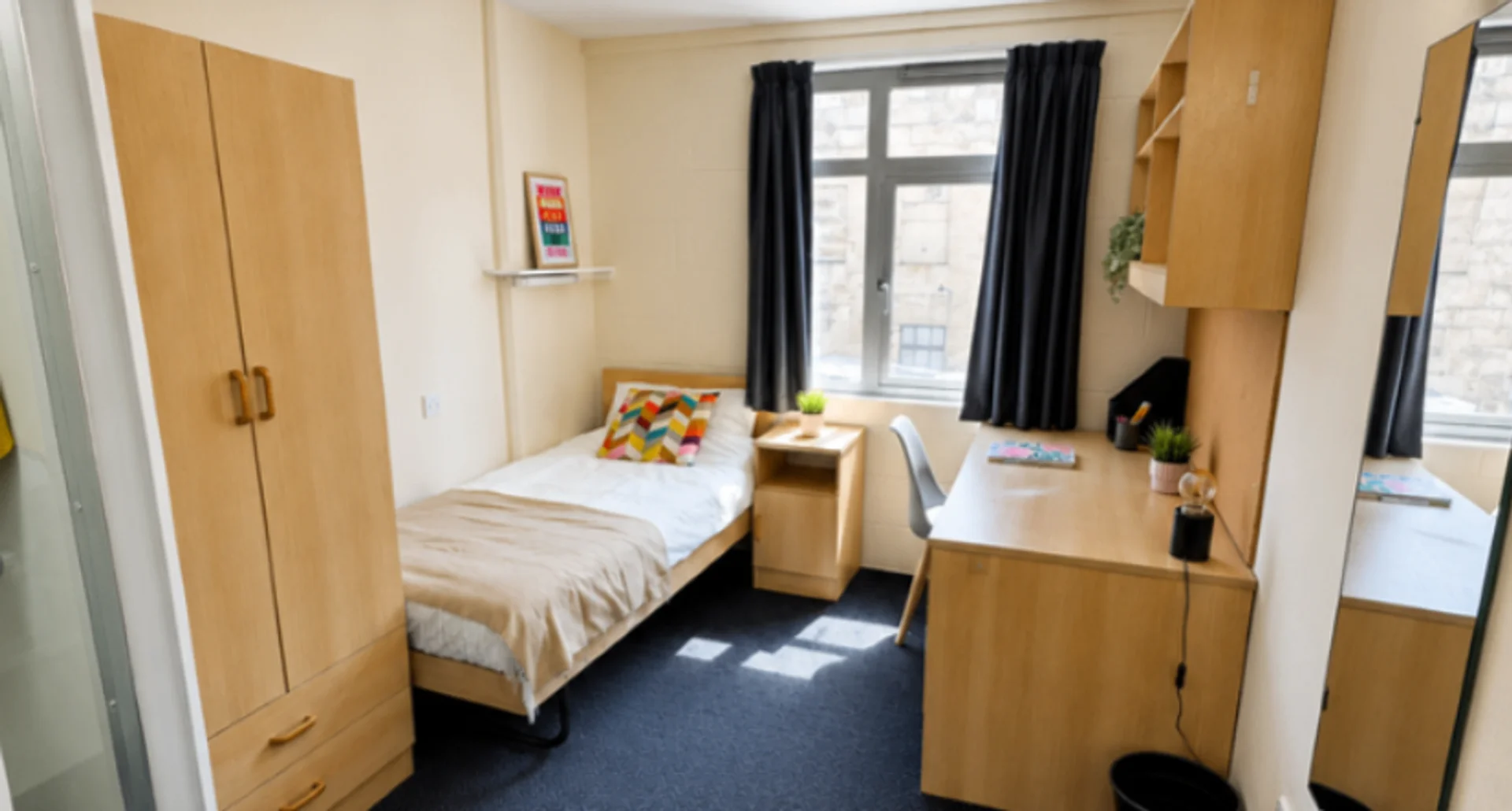 Wygodny i przestronny pokój studencki w 