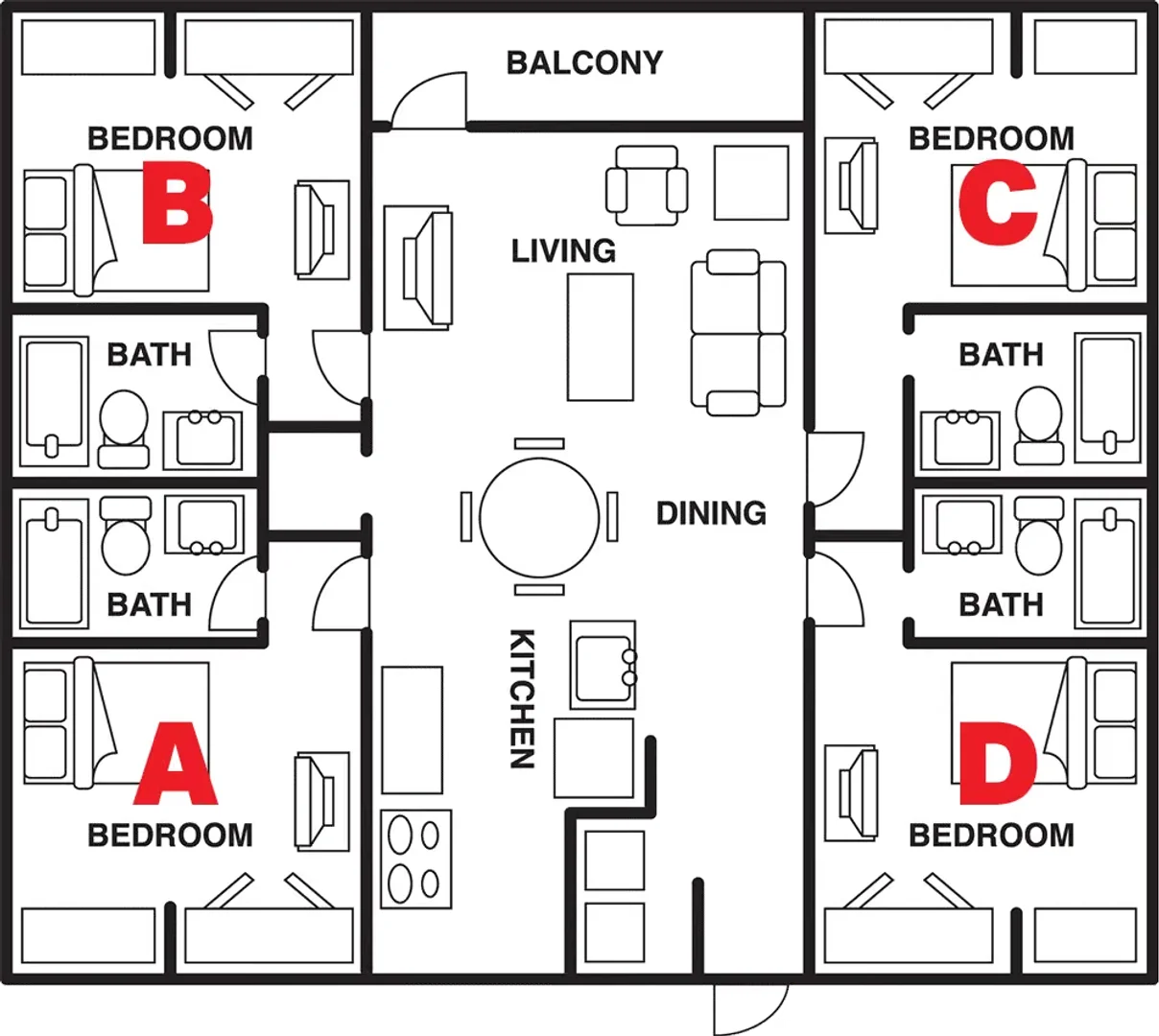 Komfortables und geräumiges Studentenzimmer in 