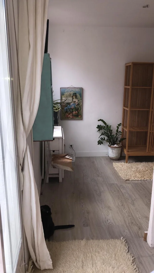 Student room in  with study area and shared facilities