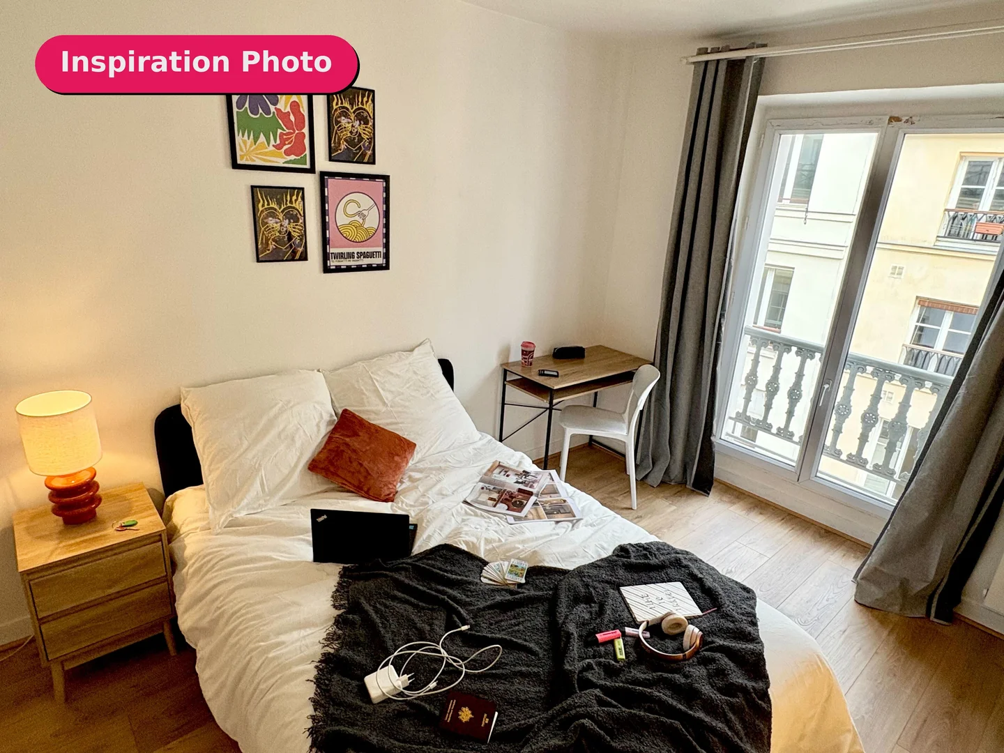 Chambre d'étudiant confortable et spacieuse dans 