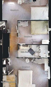 Quarto privado em 5 Mail René Clair, 91080 Évry-Courcouronnes, France, imagem 17 de 17