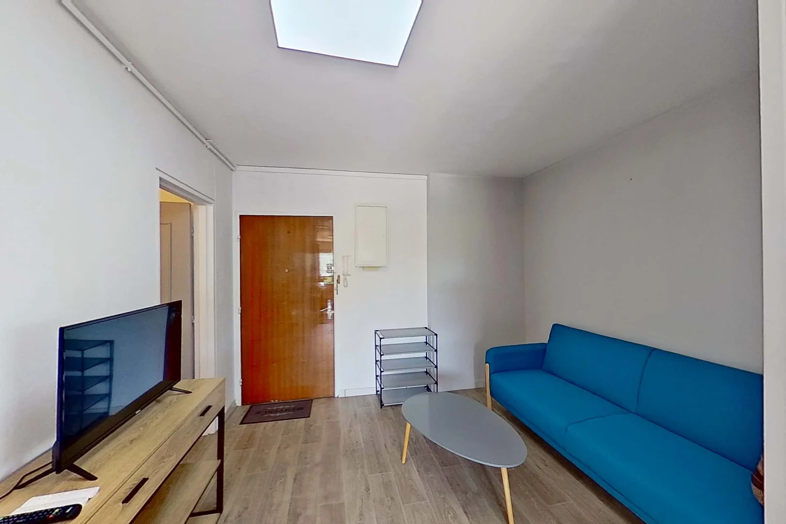Student room in  with study area and shared facilities