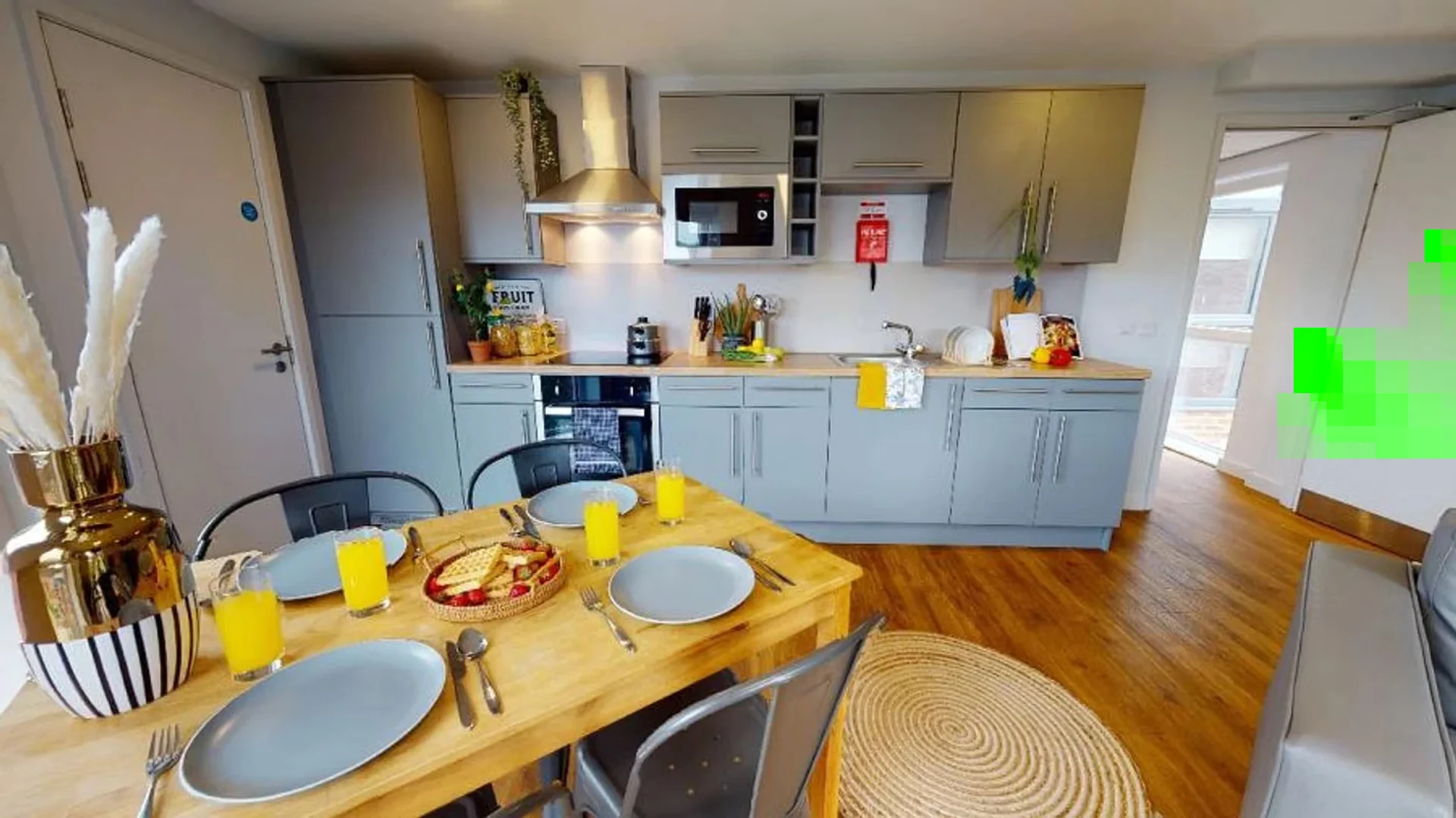 Quarto amigo do estudante em  com comodidades modernas