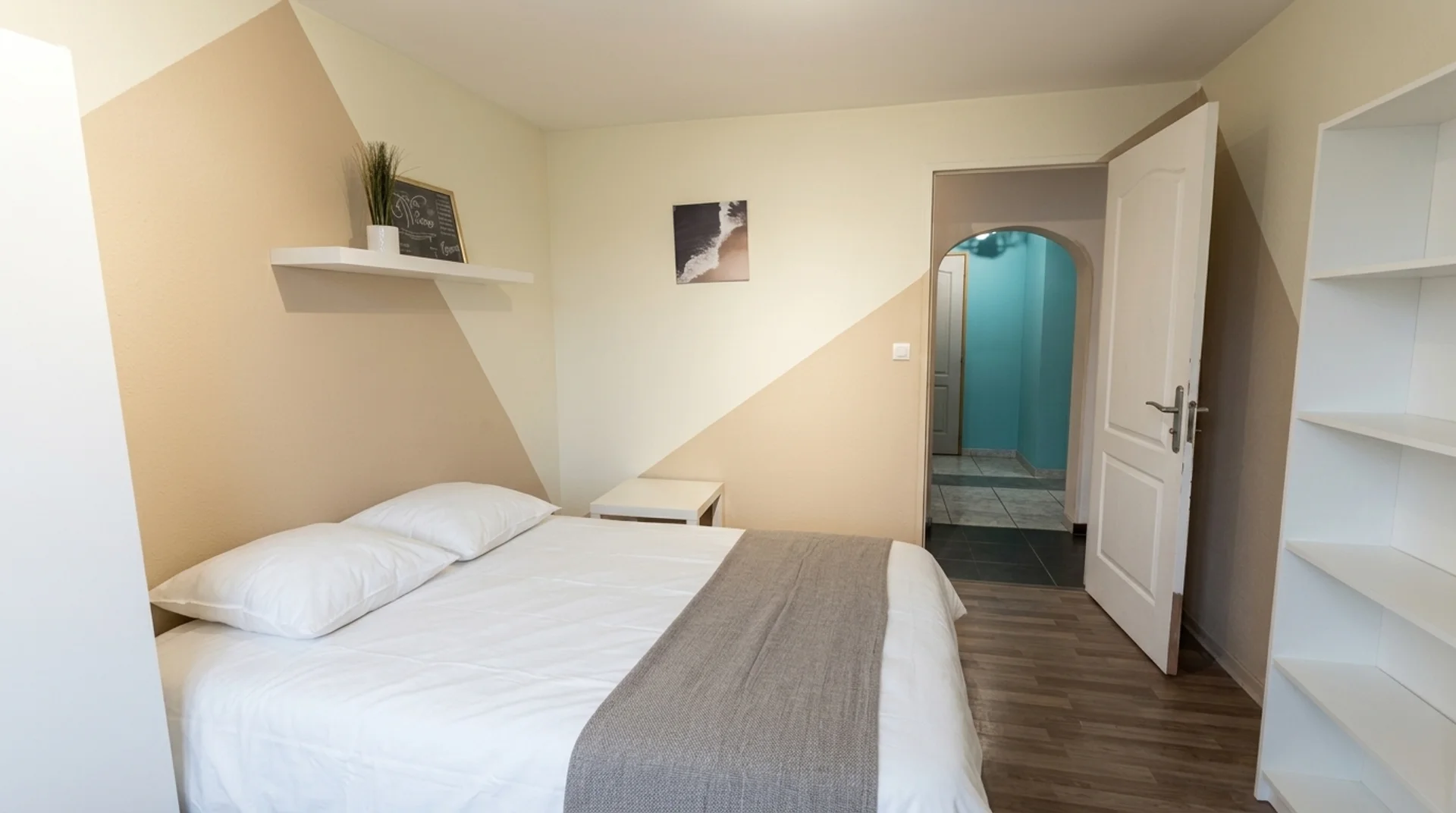 Affordable room for students with ample lighting in
