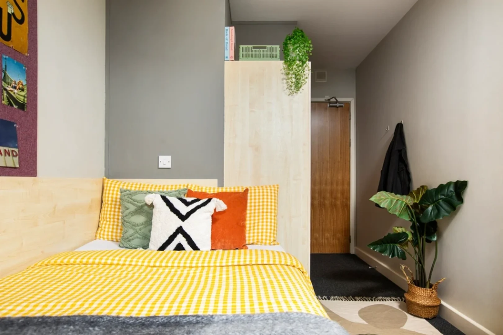 'de modern olanaklara sahip öğrenci dostu oda