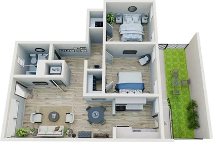 Habitación privada en North Los Robles Avenue, imagen 1 de 10